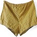who wears short shorts. vintage printed hot pants. size small
