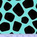BUNDLE OF JUNGLE aqua blue and black giraffe look 1 yard cotton quilt fabric 8512-150