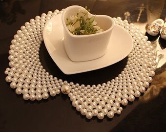 Detachable Lady pearl collar Necklace