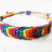 Rainbow Fishbone Hemp Bracelet