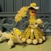 Vtg. Southern Belle Gone Punk Poodle Beaded Safety Pins