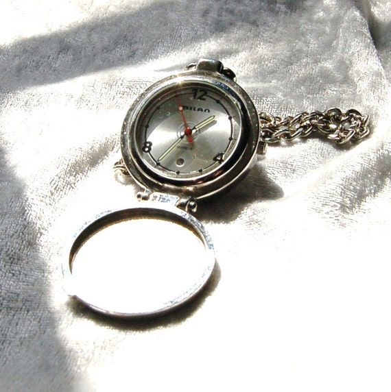 Vintage Minimalist Milan Quartz Pocket Watch Excellent
