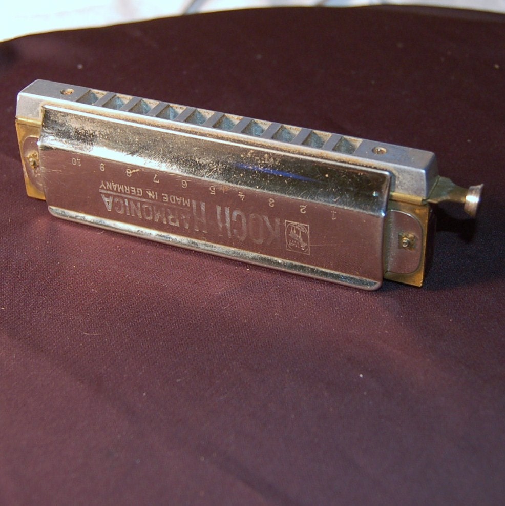 Vintage Koch Chromatic Harmonica Made In Germany Key of C
