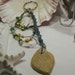 Tactile Worry Stone Keychain with GreenTail