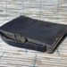 Vintage Black Leather Clutch 1920's