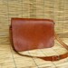 Vintage Lady's 1980's Light Brown Leather Bag