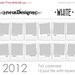 SALE 70% OFF - 2012 White calendar template 5x7 - For photographers