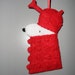 RESERVED for April Dr Who Snoopy Dalek Mash Up Felt Ornament