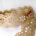Lace tape Kraft paper eyelet - about 1 inches wide water activated tape - 3 yards