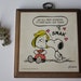 Snoopy Lovers, Vintage Wall Plaque and Brass Key Chain