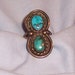 Reserved do not buy Sterling Navaho turquoise ring marked by artist vintage jewelry