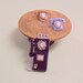 Rotary telephone in original tan color dollhouse miniature