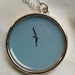 Pendant necklace - seagull flying over Maine coast on summer day