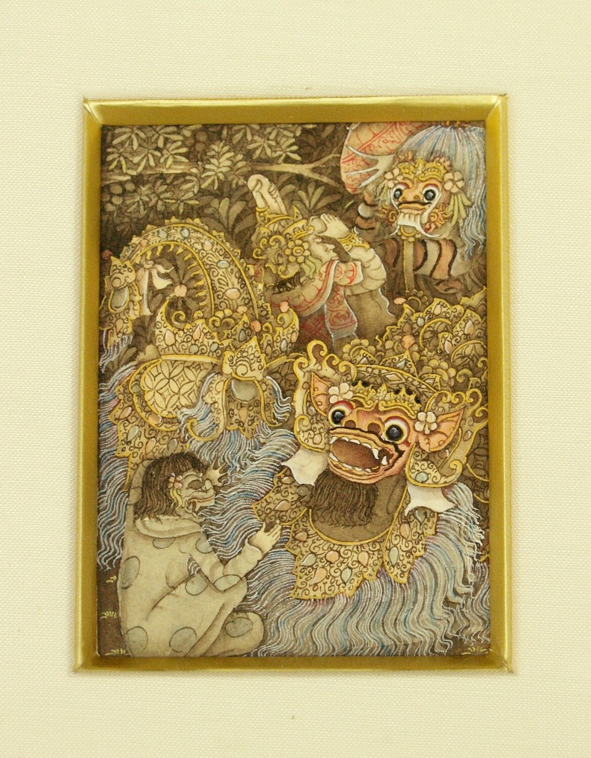 Balinese Miniature Painting Keliki Style 2 x 2