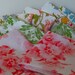 Vintage Fabric Lot Fat Quarters Reclaimed Bed Linens --Bundle of Eight (8)