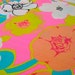 Reserved for Suzanne-Groovy Hot Pink Flowers Vintage Fabric-3 Yards-36"Wide-Wamsutta Mills-Destash