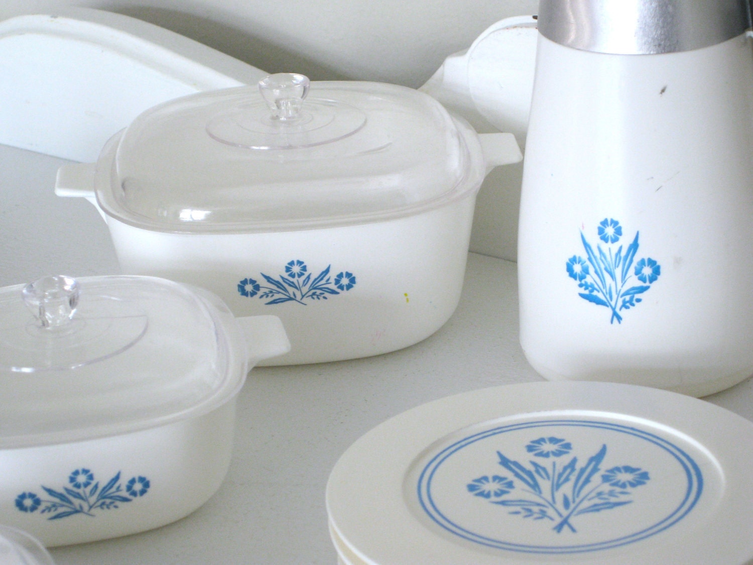 Vintage Toy Corning Ware Blue Cornflower Child's Play Dish