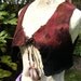 Tribal Gyspy Hand Felted Cropped Vest Size Small Adjustable