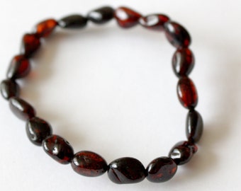 Baltic Amber Teething Anklet, Natural baltic amber, True Baltic amber, Nursing anklet, Nursing baltic amber, baby gift, ambre, Bernstein