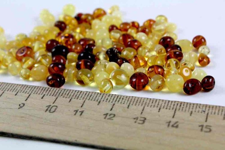 Baltic Amber Beads Supply Rounded by on Etsy