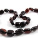 New Baltic Amber Baby Teething Necklace Olive Form Beads