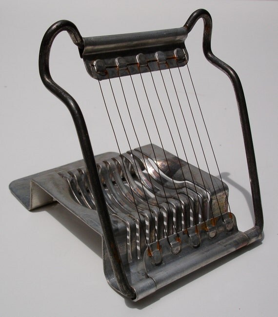 Vintage Kitchenware Metal Wire Egg Slicer by CardinalHill on Etsy