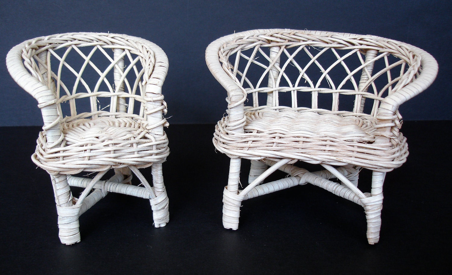 rattan dollhouse furniture