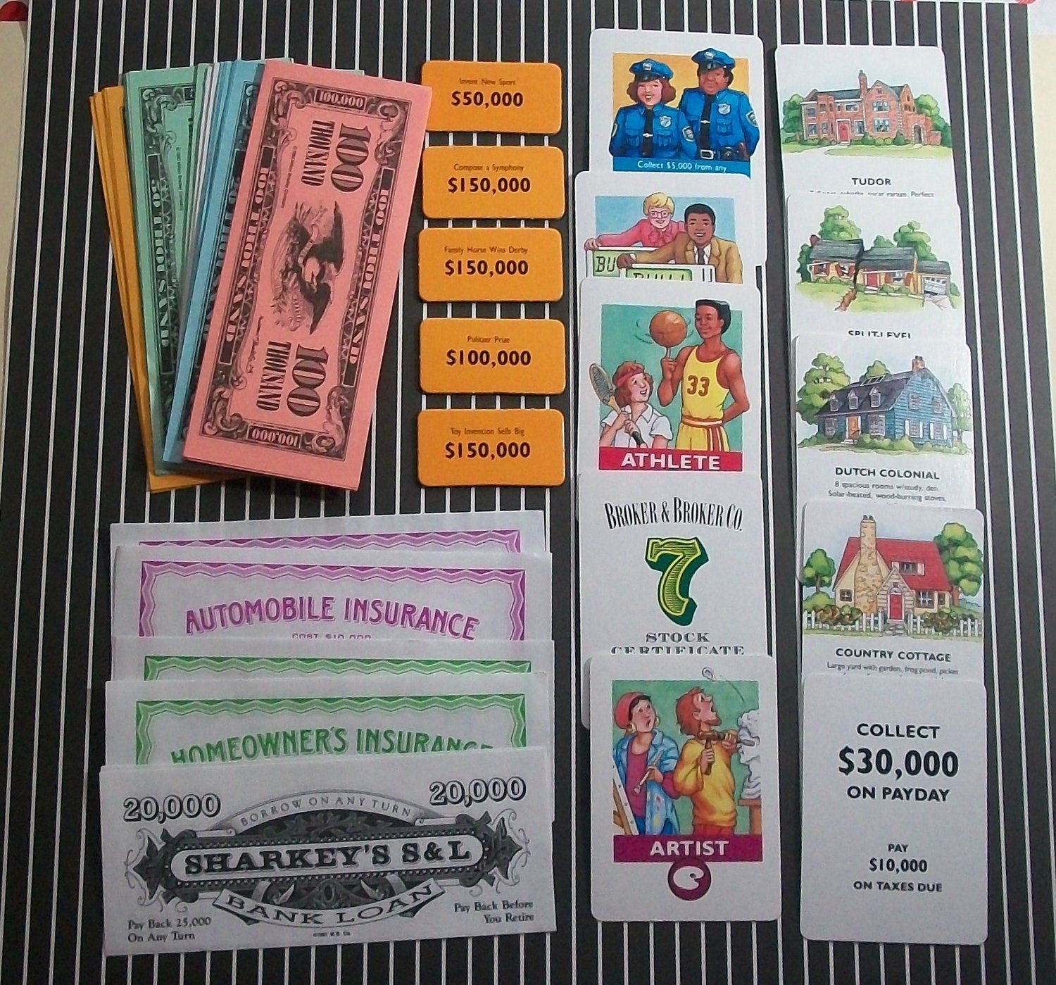 71 Game Of Life Play Money Cards And More For Altered Art And