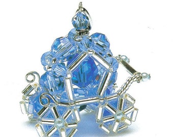 Cinderella Carriage Swarovski Beads Pendant Pattern PDF
