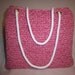 Eco Friendly Bags -75% Off & FREE SHIPPING - Eco Friendly Bag Tunisian Crochet - Rose Pink Eco Friendly Bag - Eco Friendly Bag Cotton