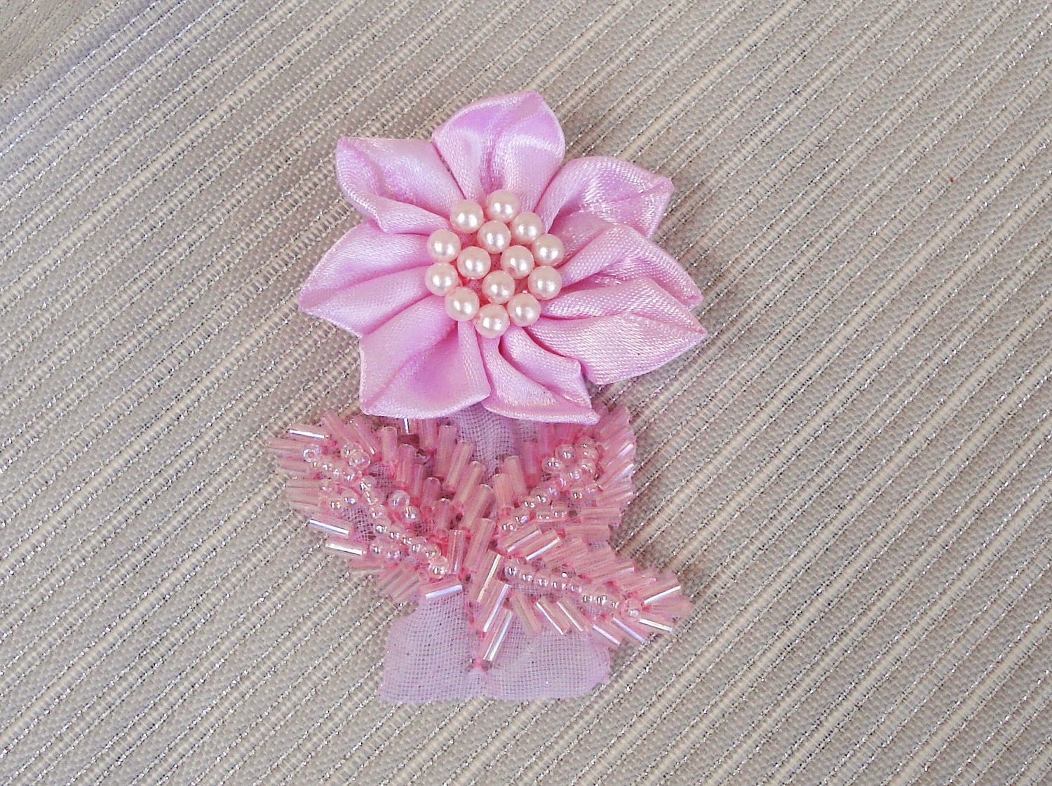 beaded flower applique