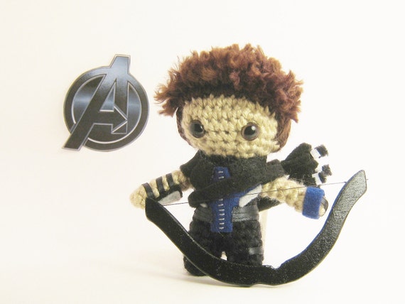 The Avengers Hawkeye Crochet Amigurumi Doll by ...