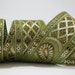 Gorgeous Ribbons from INDIA - Two yards of beautiful sequinned trim in gold, copper on Pistachio Green