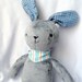 bunny rabbit stuffed animal plush, Jason - soft, washable, embroidered