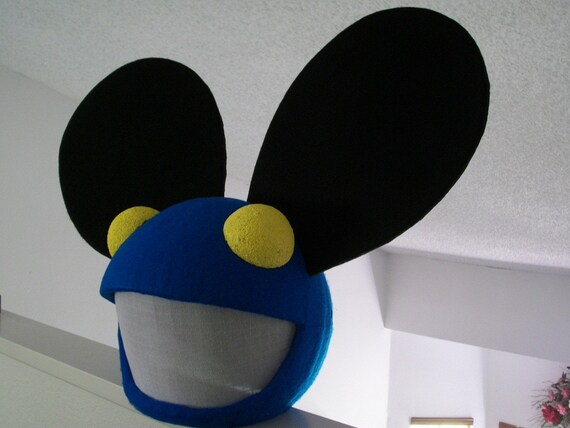 Replica Deadmau5 Mouse Head Costume LED Flashing Lights Rave