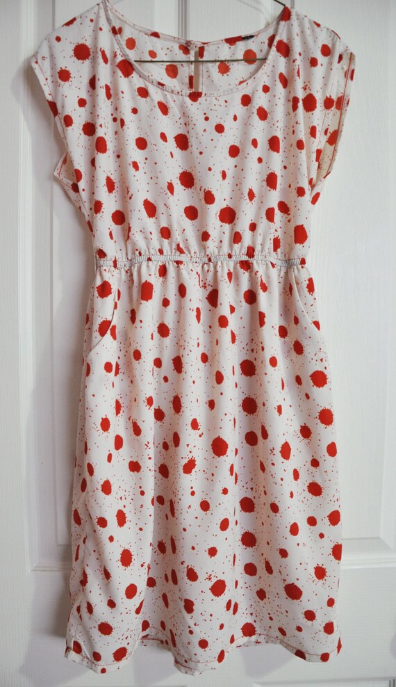 SALE: Blood Splatter Pattern Dress