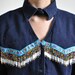 CLRNCE: Vintage 1980s Beaded Western Style cut Out Cropped Jacket