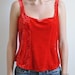 CLRNCE: Vintage 90s Bright Red Crushed Velvet Tank Top