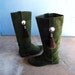 Vintage Suede Boots with Conchos and Horse Hair Tassles Tall boots Size 7 European 37 1/2