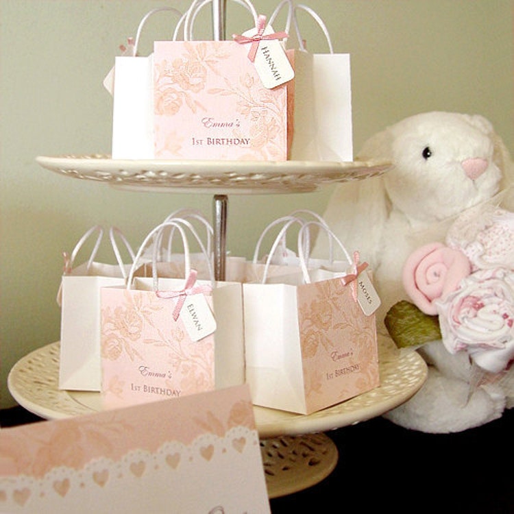 1st Baby Girl's Birthday Party Goody Bag Qty 20 by Design4Eternity