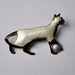 Enameled Norway Cat Modernist Pin / Brooch