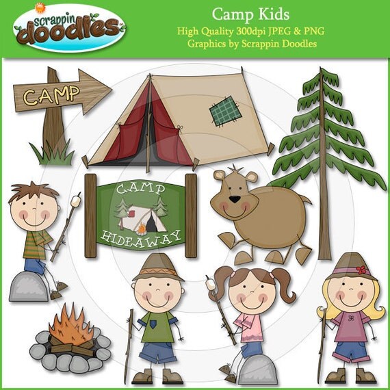Camp Kids Clip Art