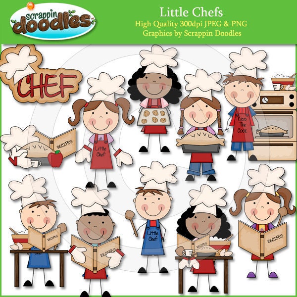 Little Chefs Clip Art   Il Fullxfull.242951497 