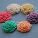 6 pcs 33mm Fabulous Cameo Resin flowers Carnations in 6 Colors Suitable for Cabochon Pendant Charm Craft Jewellery CODE RS76