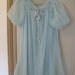RESERVED for PENNY Miss Elaine Soft Sky Blue Chiffon Peignoir Nightgown and Robe Set