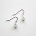 Green Aventurine Square Gemstone Mint Earrings