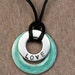 Personalized Hand Stamped Double Infinity Ring Necklace/Affirmation Pendant with Free Shipping