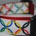 Last One! World Rings Print 1" Wide Adjustable Dog Collar