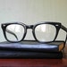 Horn Rimmed Glasses - Mid Century American Optical Wayfarer Eyeglasses