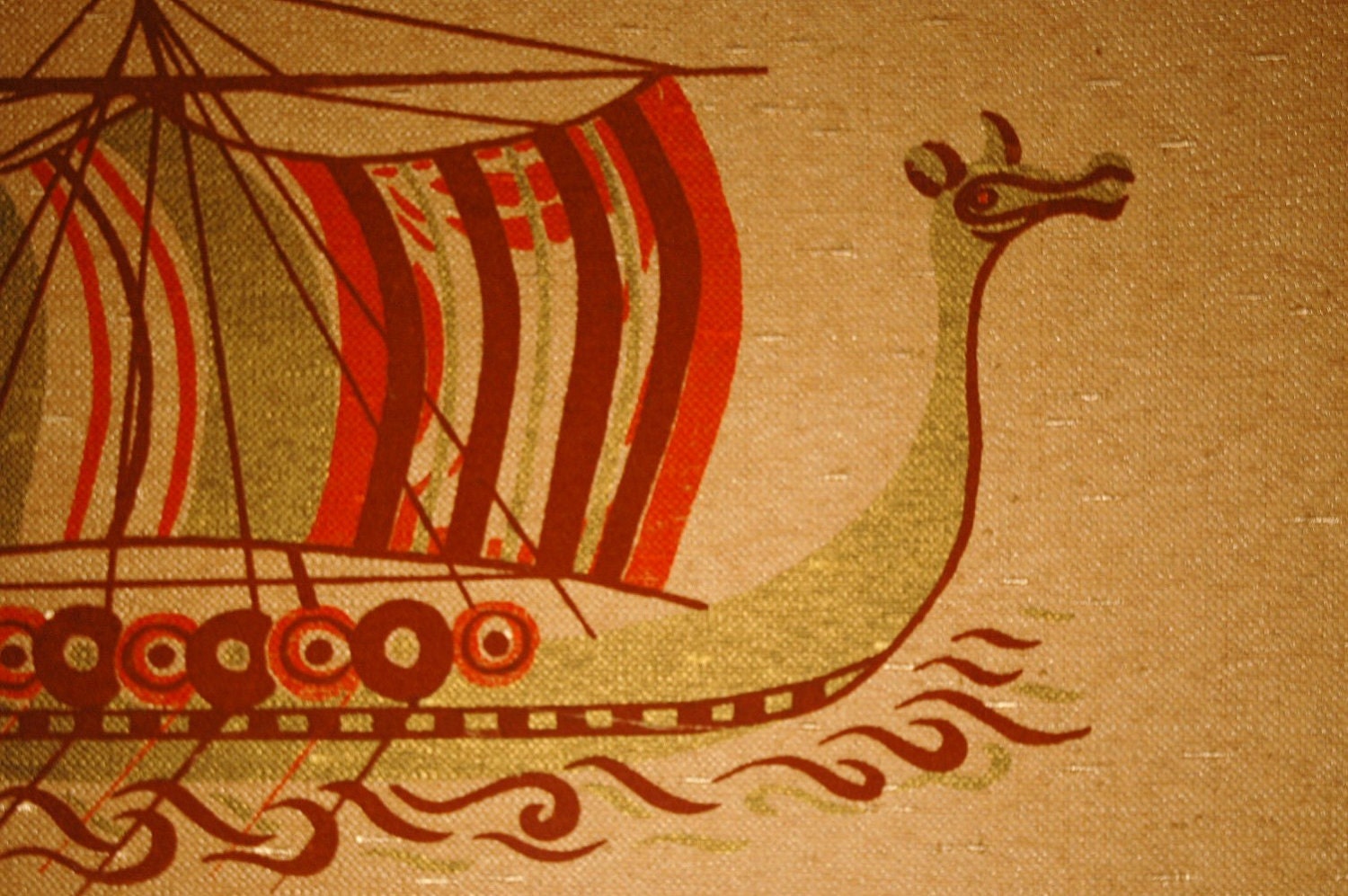 Danish Modern Viking Ship Wall Hanging Mid Century Modern